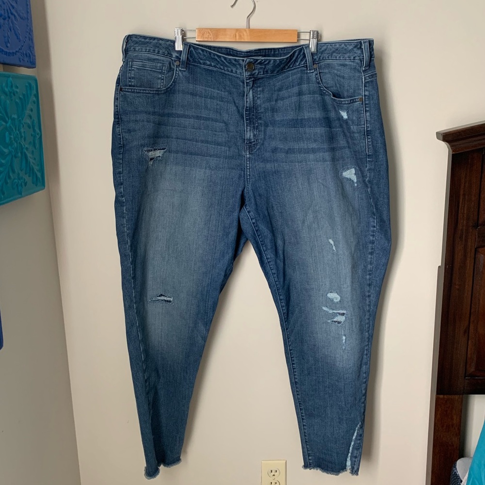 Lane Bryant Distressed Skinny Jeans